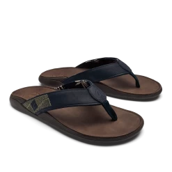 OluKai Tuahine - Trench Blue / Dark Wood -Olukai Shop 10465 DE63 003 M Tuahine TrbDkw