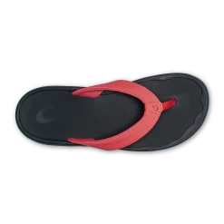 OluKai ‘Ohana - Hot Coral / Black -Olukai Shop 20110 HC40 004 W Ohana HtcBlk