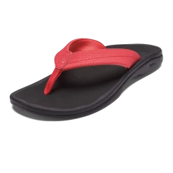 OluKai ‘Ohana - Hot Coral / Black -Olukai Shop 20110 HC40 AMZ Ohana HotCoralBlack