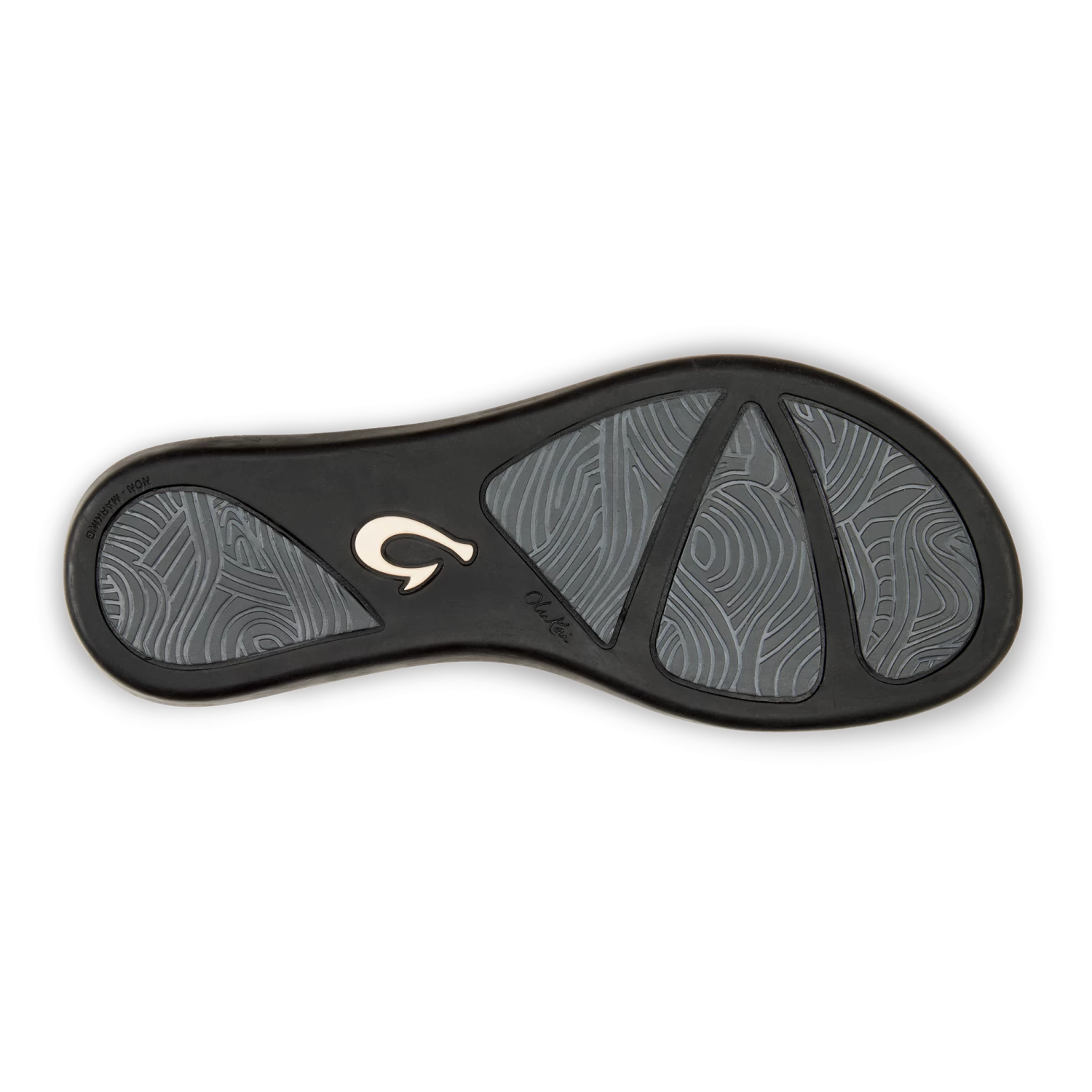 OluKai Ho‘ōpio Leather - Silver / Charcoal 3 OluKai Ho‘ōpio Leather - Silver / Charcoal - Image 3