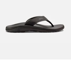 OluKai Ohana In Blac Sandals