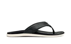 OluKai Hawai'iloa Kia Ihu In Black Sandals