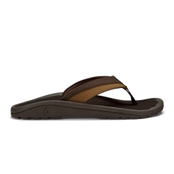 OluKai Ohana Koa In Dark Woo Sandals