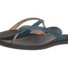OluKai Ho'opio Leather (legion Blue/black)