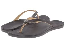 OluKai Ho'opio Leather (onyx/black)