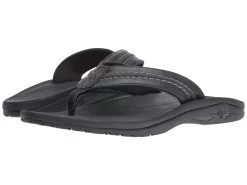 OluKai Hokua Leather (black/black)